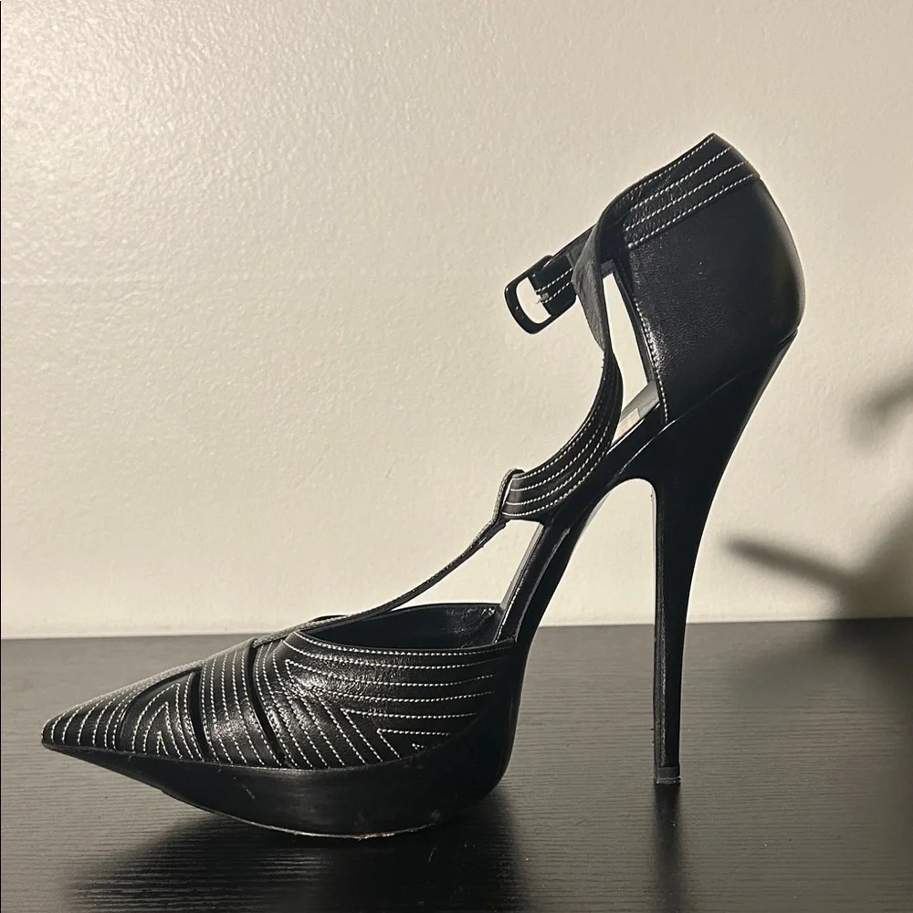 Balenciaga Black and Silver Heels from Barneys - Picture 4 of 8